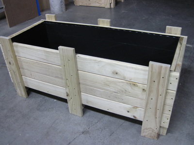 Enclosed Timber Crates With Lining